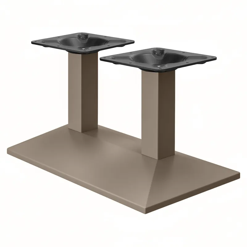 Aktuell PALMA | Bistro Lounge Doppel Tischgestell | Taupe | B:T 40 x 73 cm | Säule: 6 x 40 cm