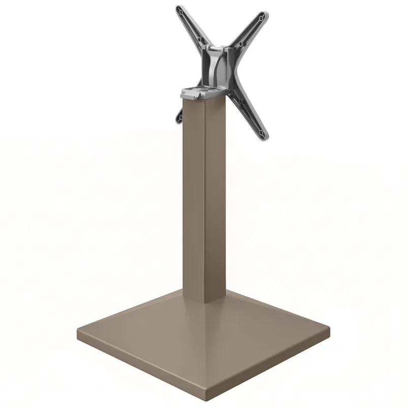 PALMA | Bistro Tischgestell | Taupe | Fuß: 50 x 50 cm | Säule: 8 x 76 cm | Klappbar Neu Im Sortiment