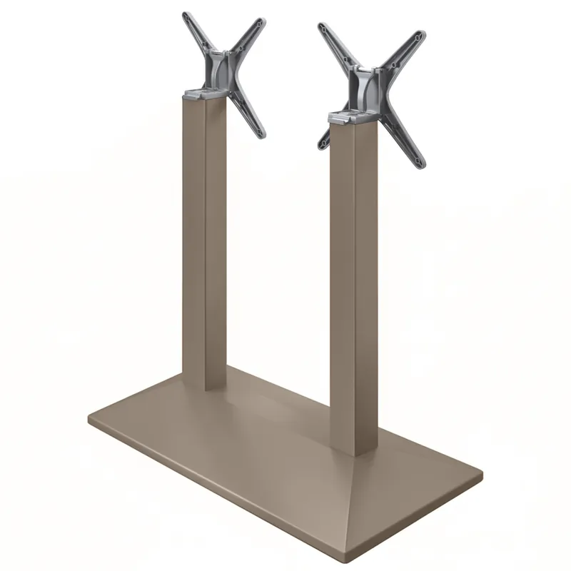 PALMA | Bistro Doppel Stehtischgestell | Taupe | B:T 40 x 73 cm | Säule: 8 x 109 cm | Klappbar Angebot