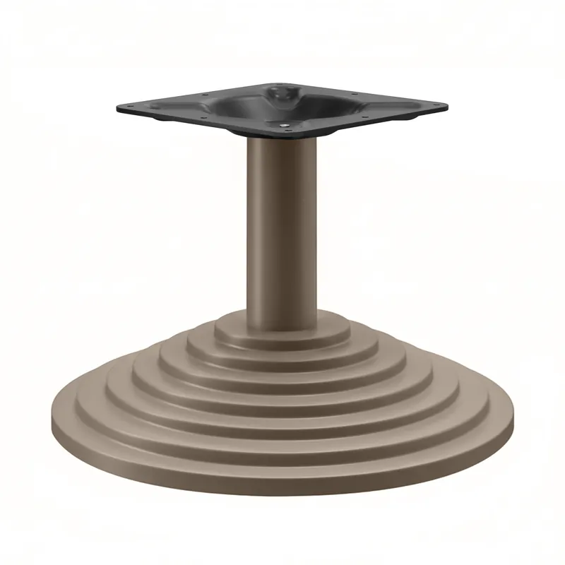 PYRAMIDE | Bistro Lounge Tischgestell | Taupe | Fuß: Ø 43 cm | Säule: 7,6 x 40 cm Jetzt Bestellen