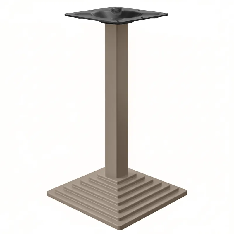PYRAMIDE | Bistro Stehtischgestell | Taupe | B:T 45 x 45 cm | Säule: 8 x 109 cm Begrenztes Angebot