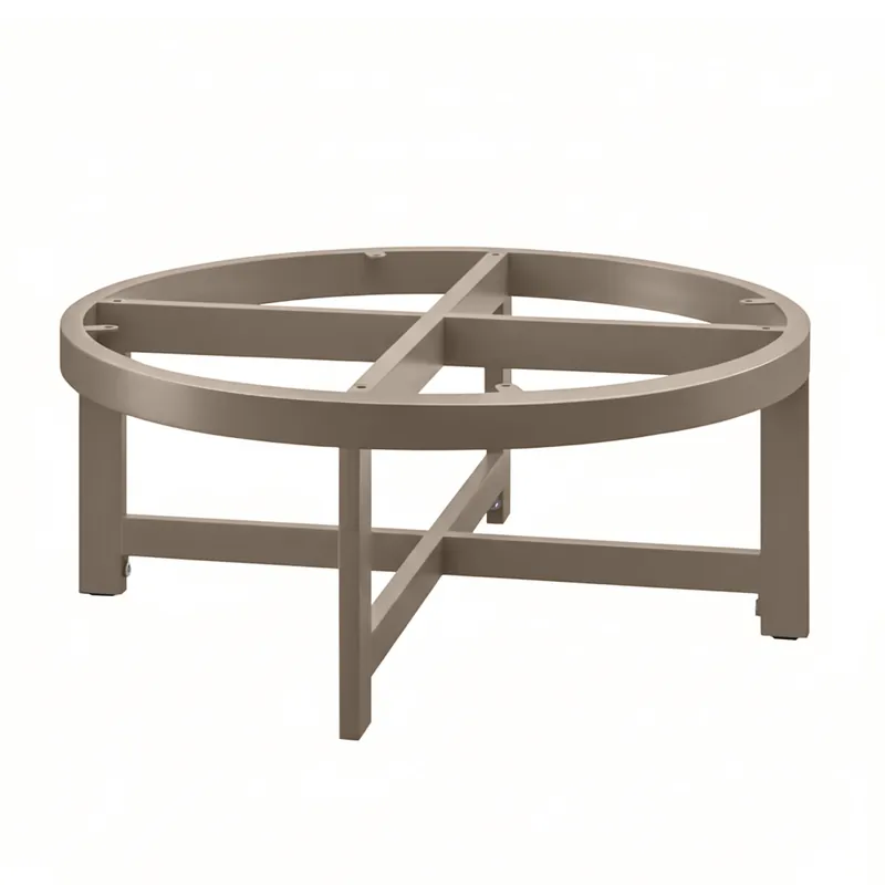 Online Kaufen ORLANDO | Bistro Lounge Tischgestell | Ø68,5 x H30 cm | Taupe