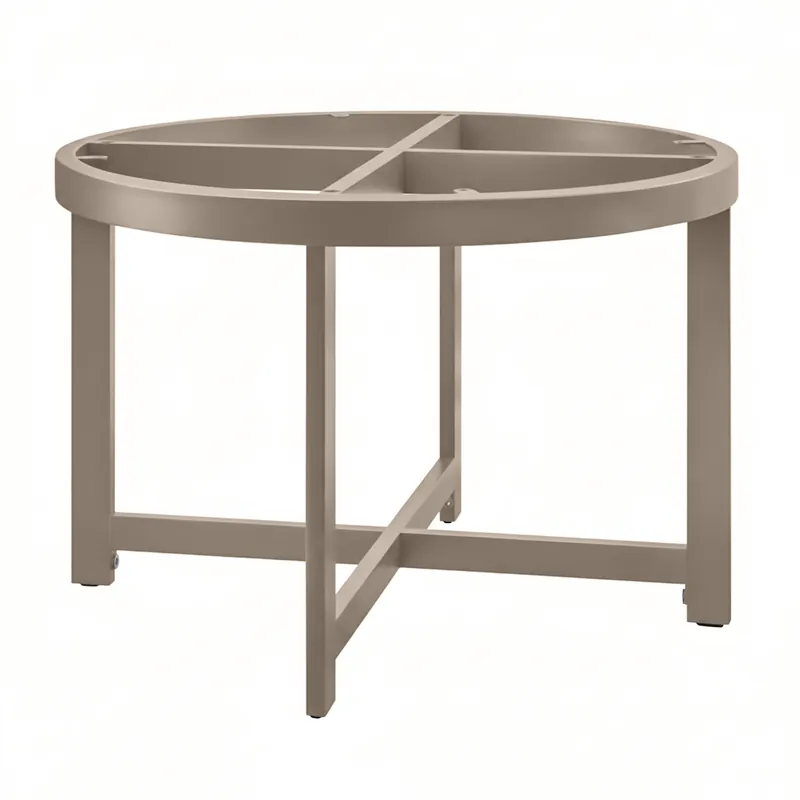 ORLANDO | Bistro Lounge Tischgestell | Ø68,5 x H50 cm | Taupe Neue Kollektion
