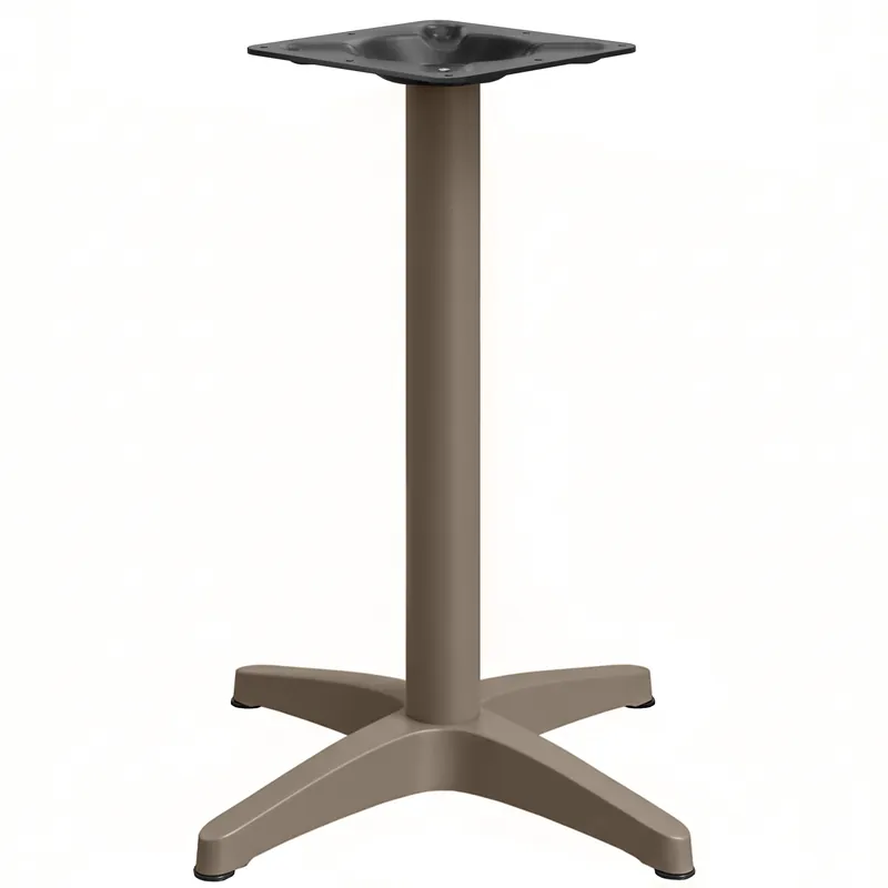 Neu Im Sortiment BARCELONA | Bistro Stehtischgestell | Höhe: 111 cm | Fuß: Ø 66 cm | Taupe