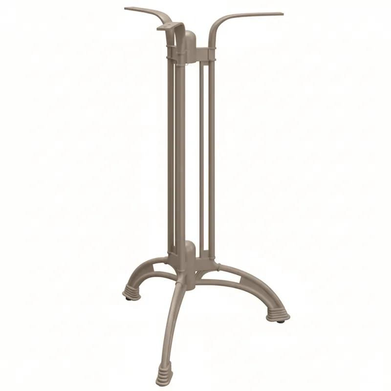 MALAGA | Bistro Stehtischgestell | Taupe | 3 Fuß: Ø 60 cm | Höhe: 115 cm | Guss Optik Neuheit