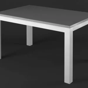 Preisknaller Esstisch Kiefer Vollholz massiv weiß / grau Lagopus 19 - Abmessungen: 120 x 70 cm (B x T)