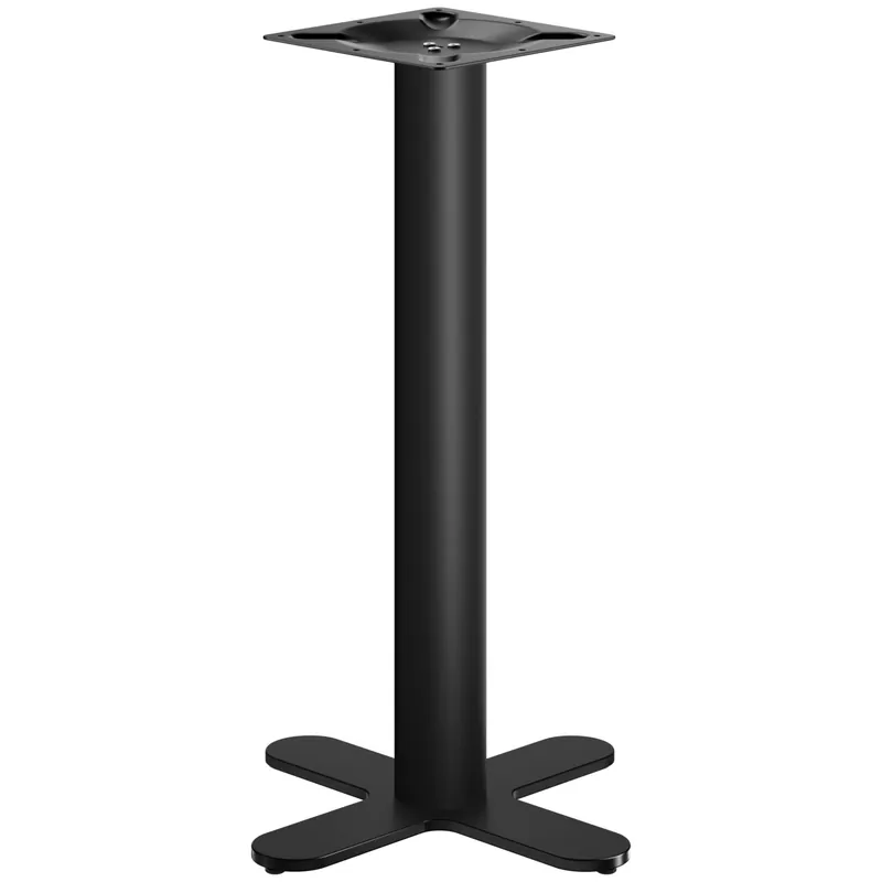 Kostenloser Versand CURVED | Bistro Stehtischgestell | Schwarz | Höhe: 104 cm | Säule: Ø 9,5 cm | Fuß: Ø 58cm