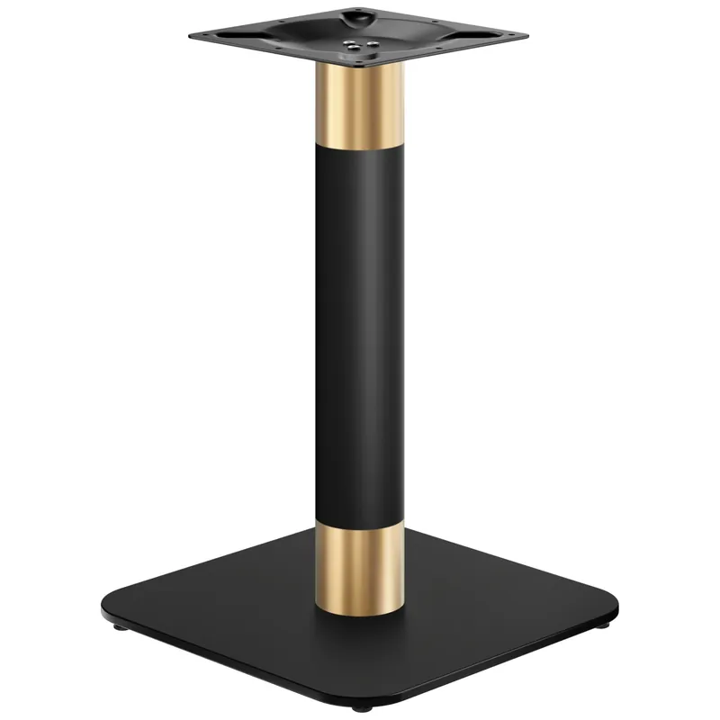 OVAL | Bistro Tischgestell | Gold/Schwarz | Höhe: 71 cm | Säule: Ø 7,6 cm | Bodenplatte: 50 x 50cm Billig