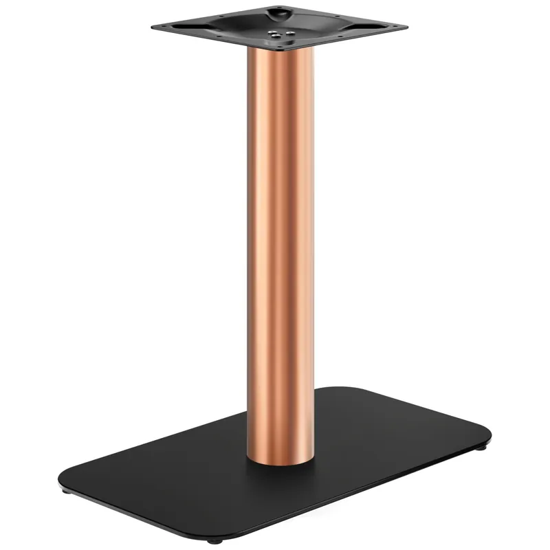 OVAL | Bistro Tischgestell | Kupfer/Schwarz | Höhe: 71 cm | Säule: Ø 7,6 cm | Bodenplatte: 40 x 70cm Neu