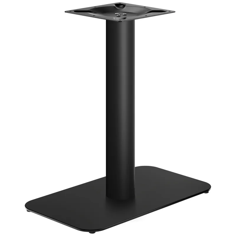 OVAL | Bistro Tischgestell | Schwarz | Höhe: 71 cm | Säule: Ø 7,6 cm | Bodenplatte: 40 x 70cm Sichere Zahlung