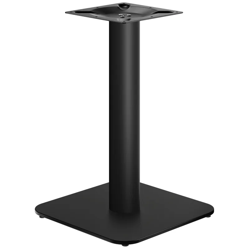 Jetzt Kaufen OVAL | Bistro Tischgestell | Schwarz | Höhe: 71 cm | Säule: Ø 7,6 cm | Bodenplatte: 50 x 50cm