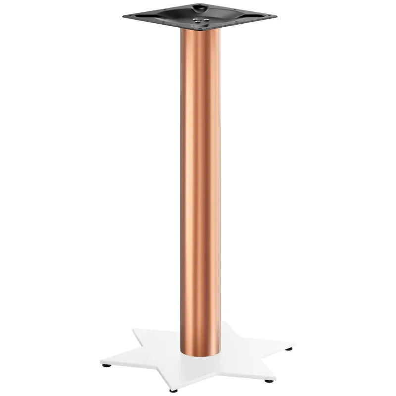 STAR | Bistro Stehtischgestell | Kupfer/Weiß | Höhe: 105 cm | Säule: Ø 7,6 cm | Fuß: Ø 50 cm Jetzt Bestellen