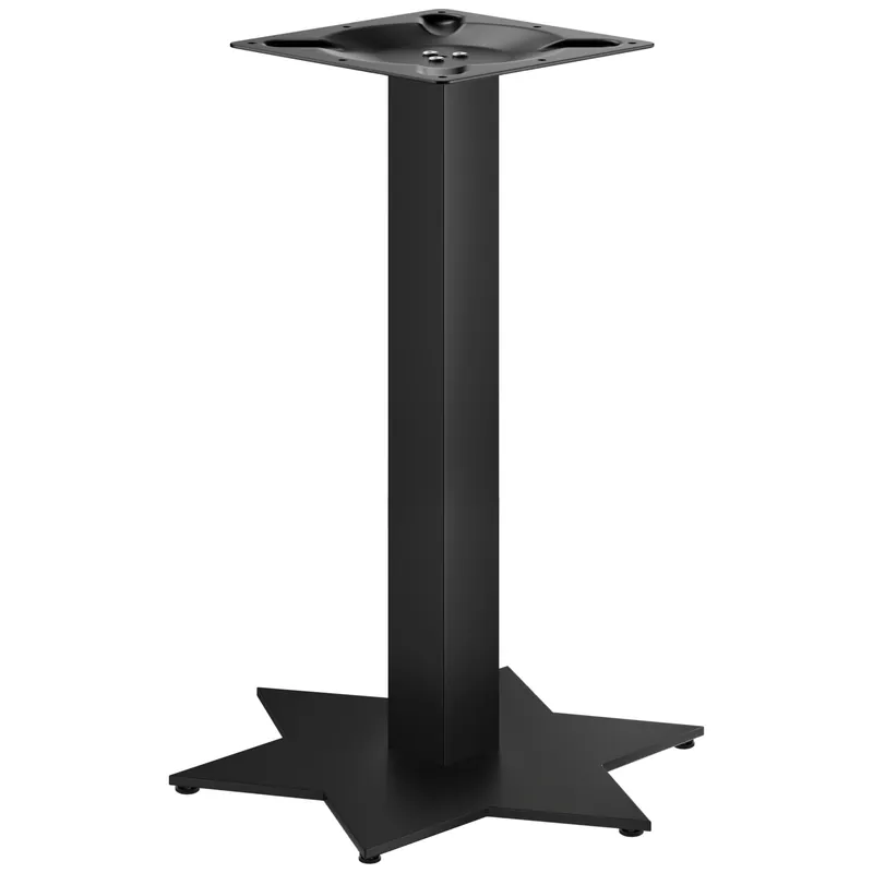 Sonderangebot STAR | Bistro Tischgestell | Schwarz | Höhe: 72 cm | Säule: 8 x 8 cm | Fuß: Ø 50 cm
