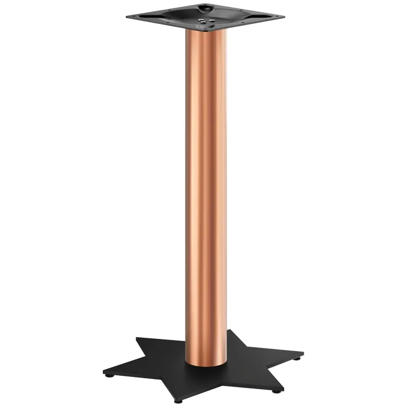 STAR | Bistro Stehtischgestell | Kupfer/Schwarz | Höhe: 105 cm | Säule: Ø 7,6 cm | Fuß: Ø 50 cm Solange Der Vorrat Reicht
