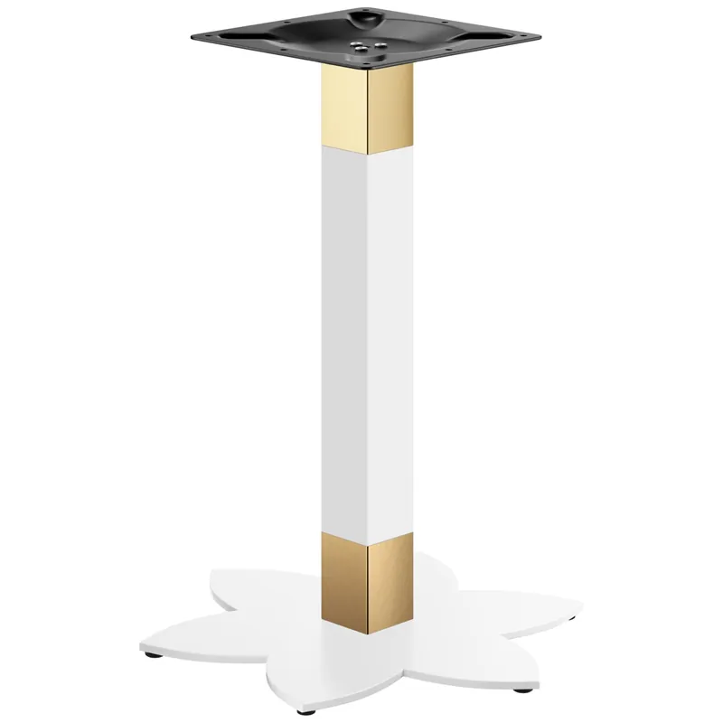 Beliebt LOTUS | Bistro Tischgestell | Gold/Weiß | Höhe: 72 cm | Säule: 8 x 8 cm | Fuß: Ø 50 cm