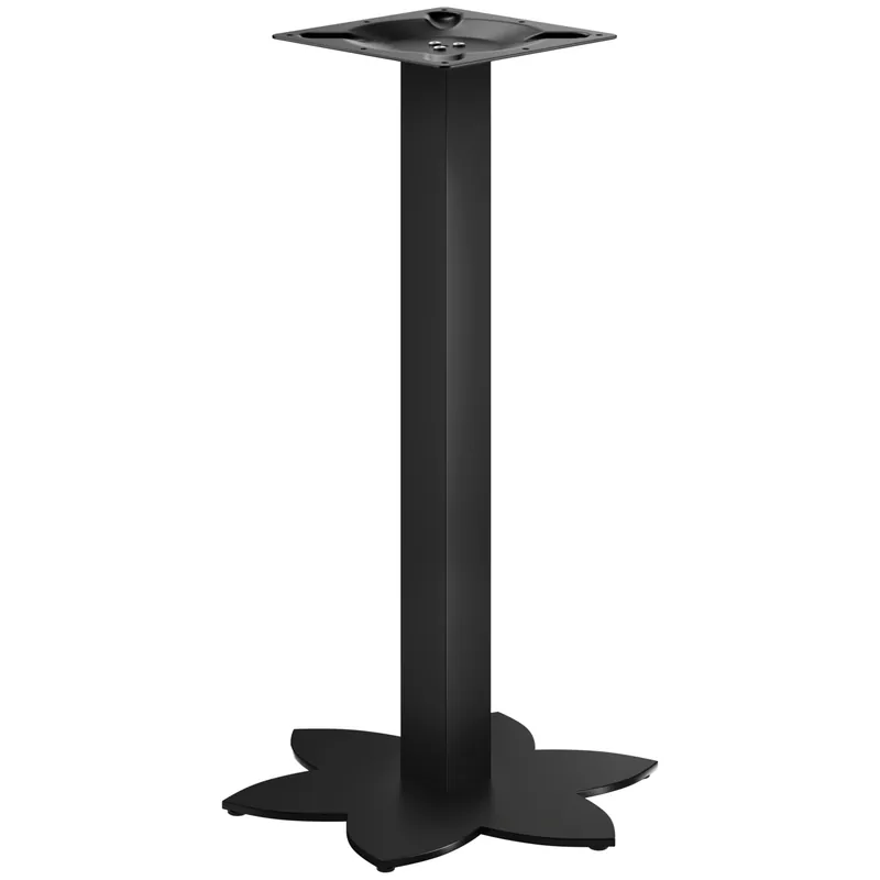 Sofort Bestellen LOTUS | Bistro Stehtischgestell | Schwarz | Höhe: 105 cm | Säule: 8 x 8 cm | Fuß: Ø 50 cm