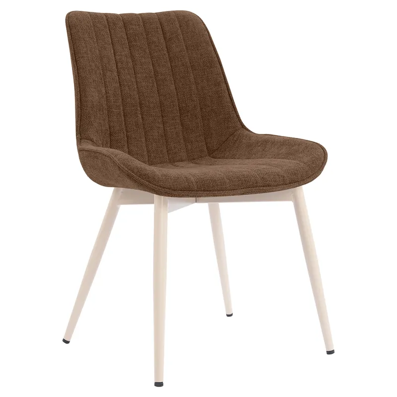 EMILY | Hotel Stuhl | Stoff/Textil | Braun Kostenloser Versand