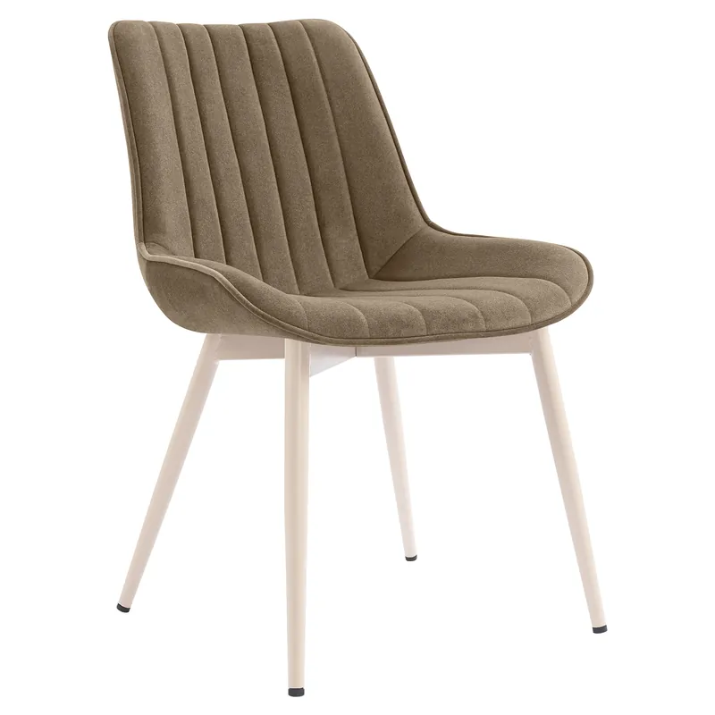 Billig EMILY | Hotel Stuhl | Samt | Taupe