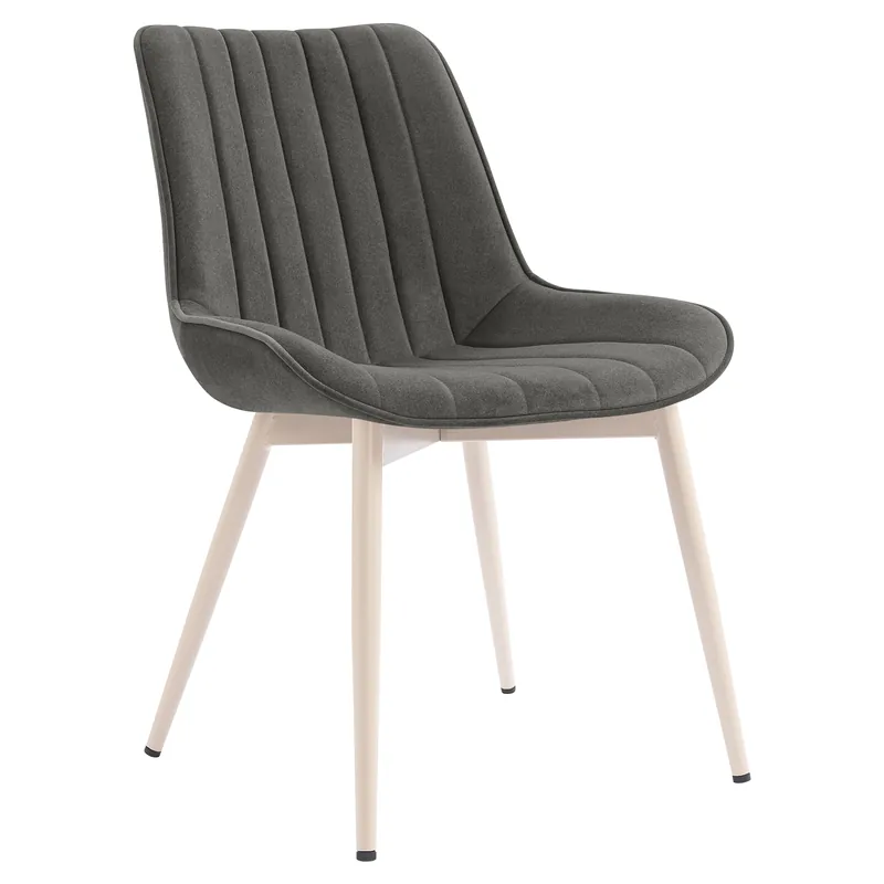 Schnäppchen EMILY | Hotel Stuhl | Samt | Grau