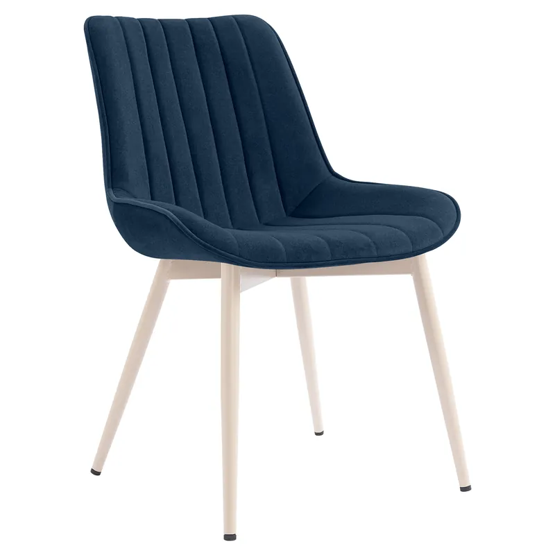 EMILY | Hotel Stuhl | Samt | Blau Bestpreis