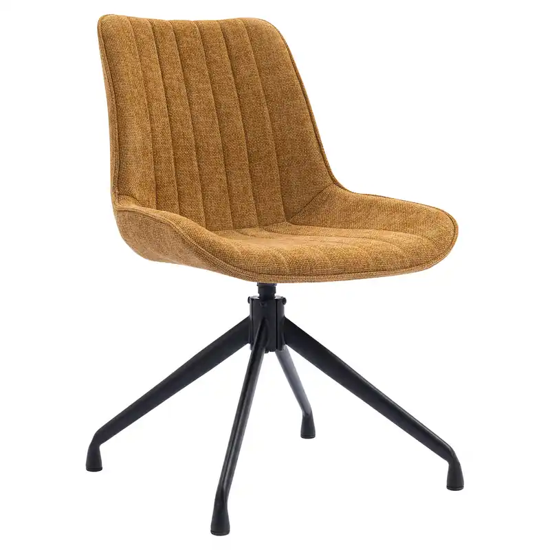 EMILY | Hotel Stuhl | Stoff/Textil | Honig Braun | Drehfuß Top-Preis