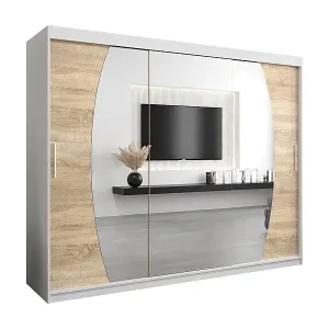 Top-Preis Schwebetürenschrank Elypse 200/250/62 2-Türig (Weiß/Sonoma)