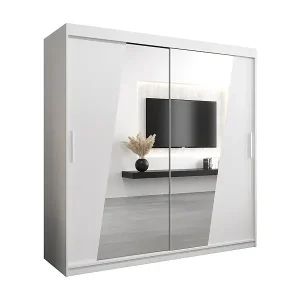 Schwebetürenschrank Wave 200/200/62 2-Türig (Weiß) Meistverkauft