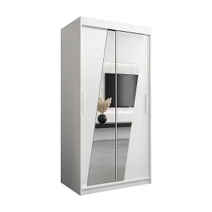 Günstig Schwebetürenschrank Wave 200/100/62 2-Türig (Weiß)