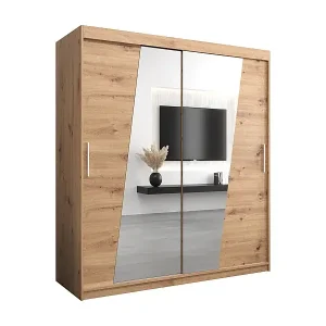 Schwebetürenschrank Wave 200/180/62 2-Türig (Artisan) Preiswert