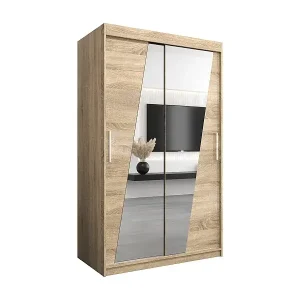 Neu Im Sortiment Schwebetürenschrank Wave 200/120/62 2-Türig (Sonoma)