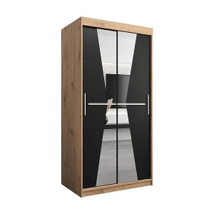 Beliebt Schwebetürenschrank Maroko 200/100/62 2-Türig (Artisan/Schwarz)