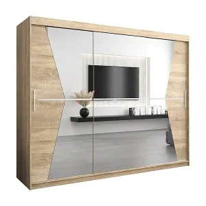 Begrenztes Angebot Schwebetürenschrank Maroko 200/250/62 2-Türig (Sonoma)