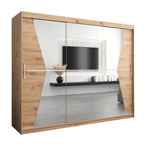 Schwebetürenschrank Maroko 200/250/62 2-Türig (Artisan) Top-Seller