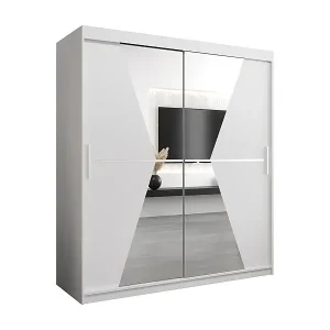 Beliebt Schwebetürenschrank Maroko 200/180/62 2-Türig (Weiß)
