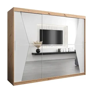 Schwebetürenschrank Maroko 200/250/62 2-Türig (Artisan/Weiß) Jetzt Bestellen