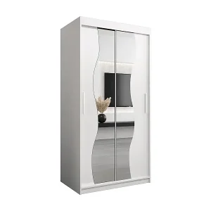 SCHWEBETÜRENSCHRANK MADRYT 200/100/62 2-türig (Weiß/Weiß) Markenware