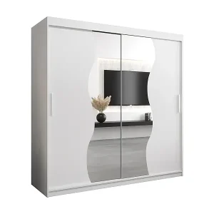 Günstig SCHWEBETÜRENSCHRANK MADRYT 200/200/62 2-türig (Weiß/Weiß)