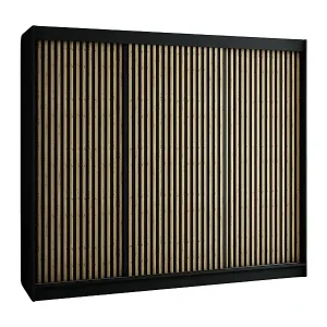 Jetzt Bestellen SCHWEBETÜRENSCHRANK LAMELO 1 200/250/62 3-türig (Schwarz/Schwarz/Artisan)