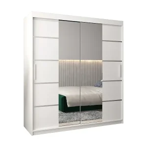 SCHWEBETÜRENSCHRANK VERONA 4 200/180/62 2-türig (Weiß/Weiß) Heißes Angebot