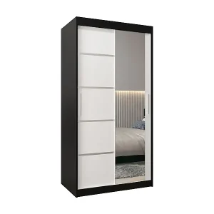 Jetzt Kaufen SCHWEBETÜRENSCHRANK VERONA 2 200/100/62 2-türig (Schwarz/Weiß)