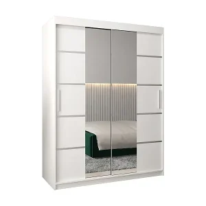 SCHWEBETÜRENSCHRANK VERONA 4 200/150/62 2-türig (Weiß/Blanc) Top-Seller