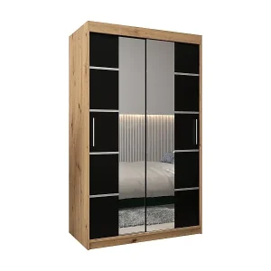 Aktuell SCHWEBETÜRENSCHRANK VERONA 4 200/120/62 2-türig (Artisan/Schwarz)