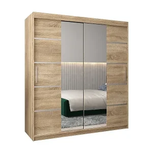 SCHWEBETÜRENSCHRANK VERONA 4 200/180/62 2-türig (Sonoma/Sonoma) Bestseller