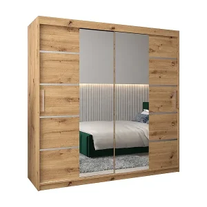 Abverkauf SCHWEBETÜRENSCHRANK VERONA 4 200/200/62 2-türig (Artisan/Artisan)