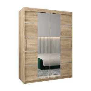 SCHWEBETÜRENSCHRANK VERONA 4 200/150/62 2-türig (Sonoma/Sonoma) Angebot