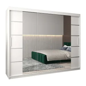 SCHWEBETÜRENSCHRANK VERONA 4 200/250/62 3-türig (Weiß/Weiß) Gratis Versand