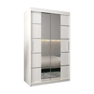 Angebot SCHWEBETÜRENSCHRANK VERONA 4 200/120/62 2-türig (Weiß/Weiß)