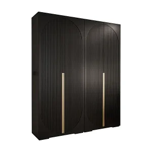 DREHTÜRENSCHRANK MANHATTAN RYFEL 5 236,7/200/47 4-türig (Schwarz) Zertifiziert