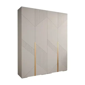 DREHTÜRENSCHRANK MANHATTAN RYFEL 7 236,7/200/47 4-türig (Weiß) Neu