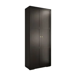 DREHTÜRENSCHRANK MANHATTAN RYFEL 10 236,7/100/47 2-türig (Schwarz) Markenprodukt